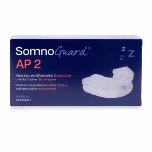 Tomed SomnoGuard® AP 2 new front packshot (mandibular advancement device)