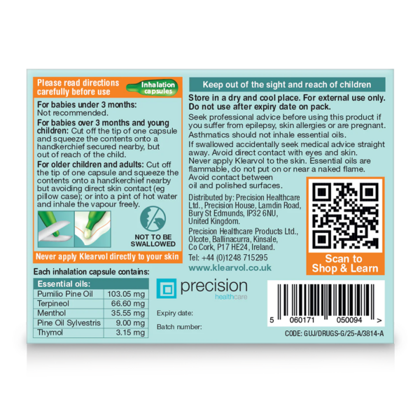 Klearvol Essential Oil Inhalation Capsules - Image 2