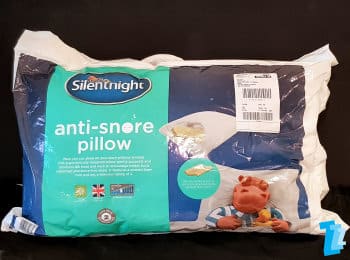 Silentnight Anti-Snore Pillow in packaging