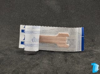 Better Breath nasal strip packaging being opened