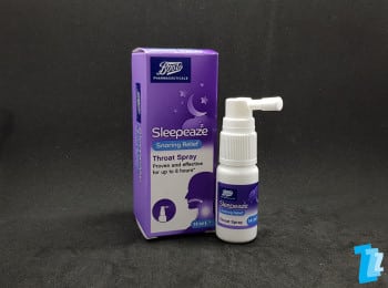 Boots Sleepeaze throat spray product shot with box