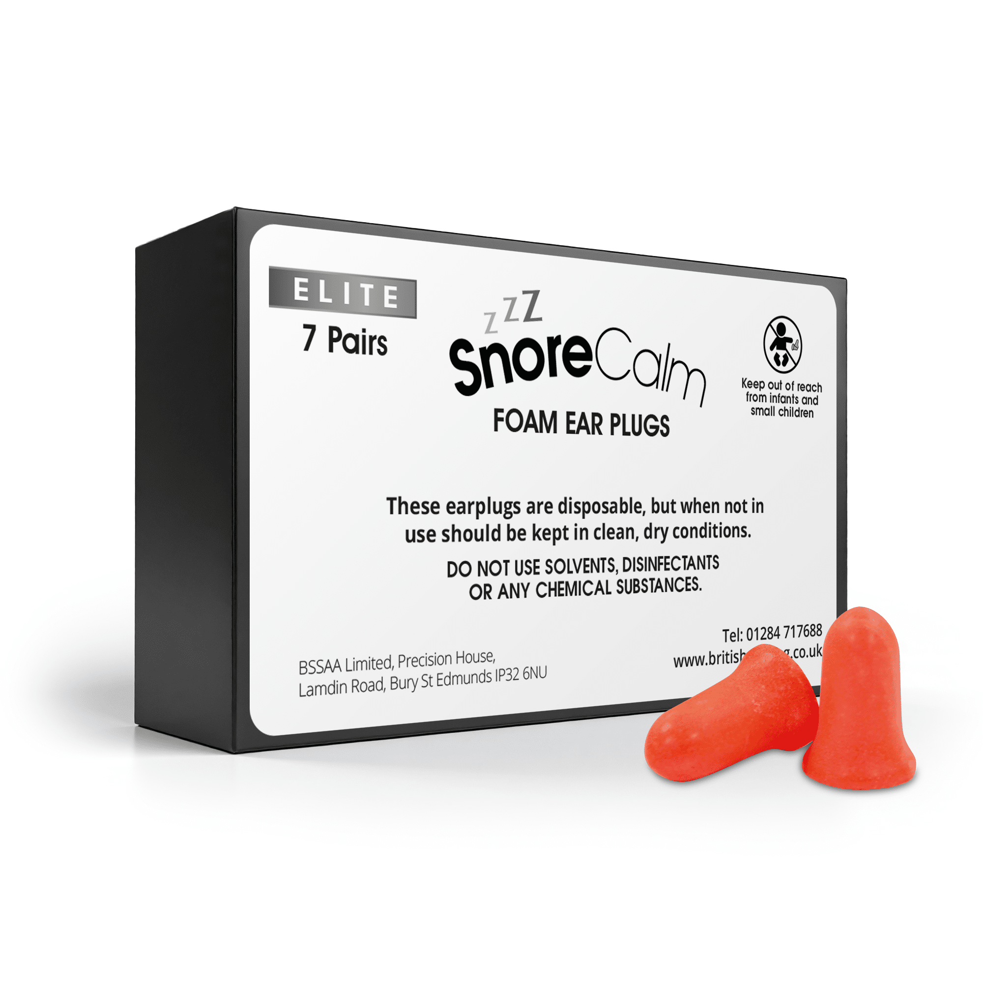 Snore Calm® Foam Ear Plugs (Elite)