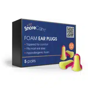 Snore calm foam ear plugs packaging